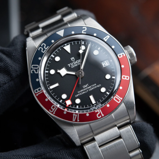 Tudor Black Bay GMT Date Pepsi Stainless Steel Black Dial Set 41mm M79830RB-0001