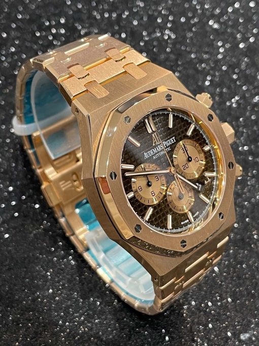 AUDEMARS PIGUET Royal Oak Chocolate Dial Men’s 18K Rose Gold Watch Item No. 26331OR.OO.1220OR.02 ( Replica )