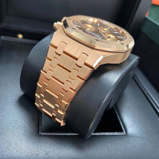 AUDEMARS PIGUET Royal Oak Chocolate Dial Men’s 18K Rose Gold Watch Item No. 26331OR.OO.1220OR.02 ( Replica )