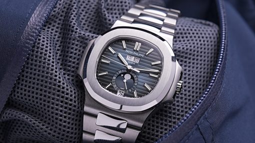 Patek Philippe Nautilus Blue Dial Moonphase Annual Calendar 5726/1A-014