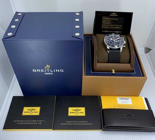 BREITLING Superocean Heritage II Chronograph Automatic Chronometer Black Dial Men’s Watch Item No. A13313121B1S1