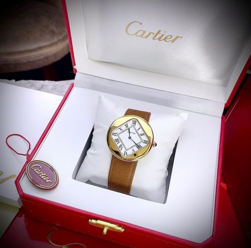 Cartier Pebble Shaped Baseball Watch