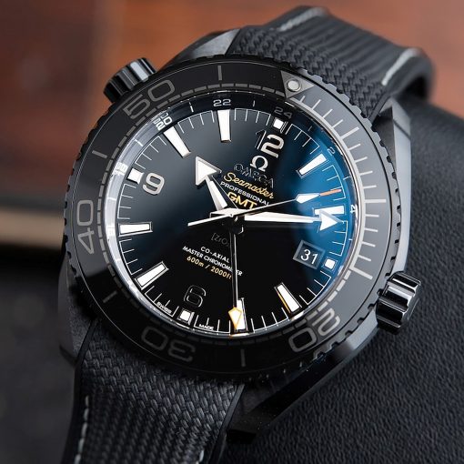 Omega Seamaster Planet Ocean 600M Co-Axial Deep Black Ceramic Diver GMT 215.92.46.22.01.001