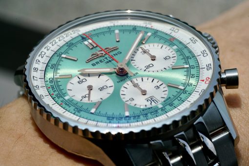 BREITLING Navitimer B01 Mint Green Dial Chronograph Automatic Men’s Watch Item No. AB0139211L1A1