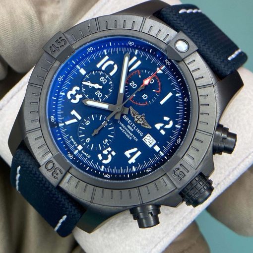 BREITLING  Super Avenger Night Mission Chronograph Automatic Chronometer Blue Dial Men’s Watch Item No. V13375101C1X2
