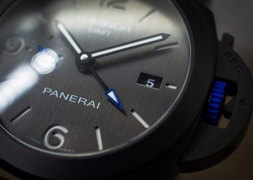 PANERAI Luminor GMT Bucherer BLUE Automatic Black Dial Men’s Watch Item No. PAM01176