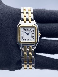 Cartier Panthere W2PN0007 Medium Two Tone Ladies Watch Box Papers