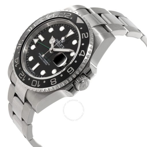 ROLEX  GMT Master II Black Index Dial Oyster Bracelet Steel Men’s Watch Item No. 116710LN-PREOWNED