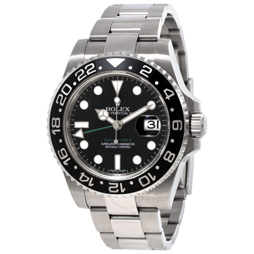 ROLEX  GMT Master II Black Index Dial Oyster Bracelet Steel Men’s Watch Item No. 116710LN-PREOWNED