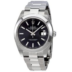 ROLEX  Datejust 41 Black Dial Automatic Stainless Steel Men’s Watch Item No. 126300BKSO