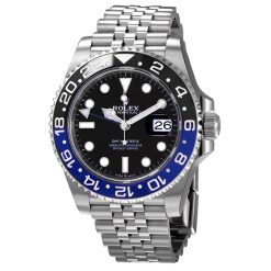 ROLEX  GMT-Master II GMT Black Dial Batman Bezel Men’s Watch Item No. 126710blnr