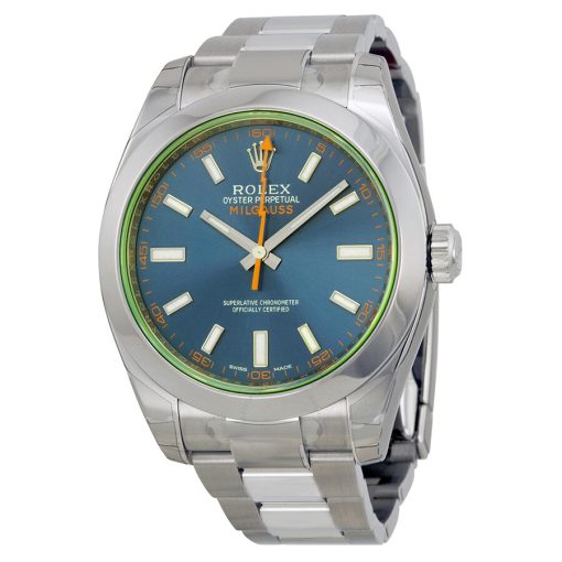 ROLEX  Milgauss Automatic Blue Dial Stainless Steel Men’s Watch 116400GV Item No. 116400GV Z-BLUE