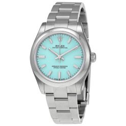 ROLEX  Oyster Perpetual 31 Automatic Chronometer Turquoise Blue Dial Ladies Watch Item No. 277200TQBLSO