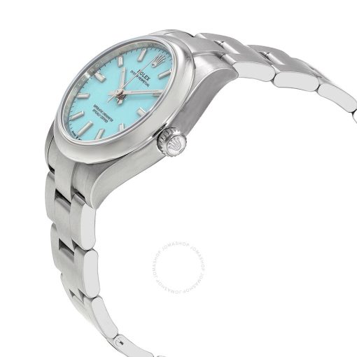 ROLEX  Oyster Perpetual 31 Automatic Chronometer Turquoise Blue Dial Ladies Watch Item No. 277200TQBLSO