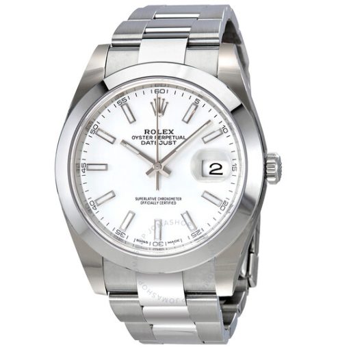 Rolex Oyster Perpetual Datejust White Dial Automatic Men’s Watch 126300WSO