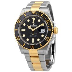 ROLEX  Submariner Black Dial Stainless Steel and 18K Yellow Gold Bracelet Automatic Men’s Watch BKSO Item No. 126613LN