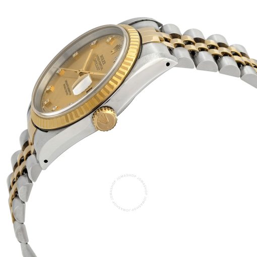 ROLEX  Datejust Automatic Diamond Champagne Dial Men’s Watch Item No. 16233CDJ-1-PREOWNED