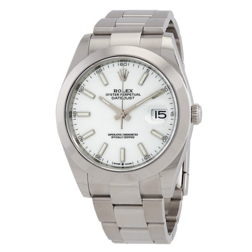 ROLEX  Oyster Perpetual Automatic White Dial Men’s Watch Item No. 126300WSO-PREOWNED