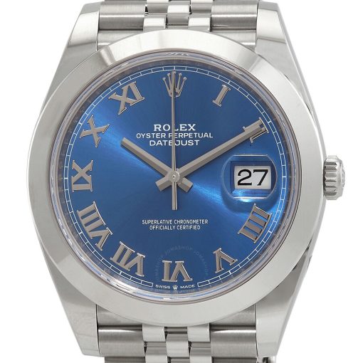 ROLEX  Datejust 41 Automatic Blue Dial Men’s Jubilee Watch Item No. 126300BLRJ