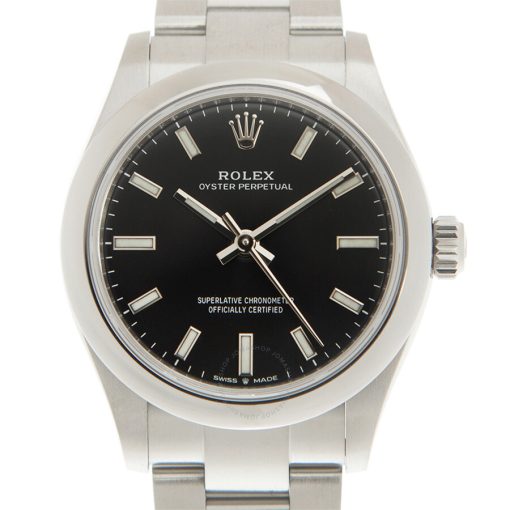 ROLEX  Oyster Perpetual 31 Automatic Black Dial Ladies Watch 277200BKSO Item No. 277200-0002