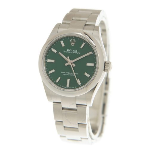 ROLEX  Oyster Perpetual 31 Automatic Green Dial Ladies Watch Item No. 277200GNSO