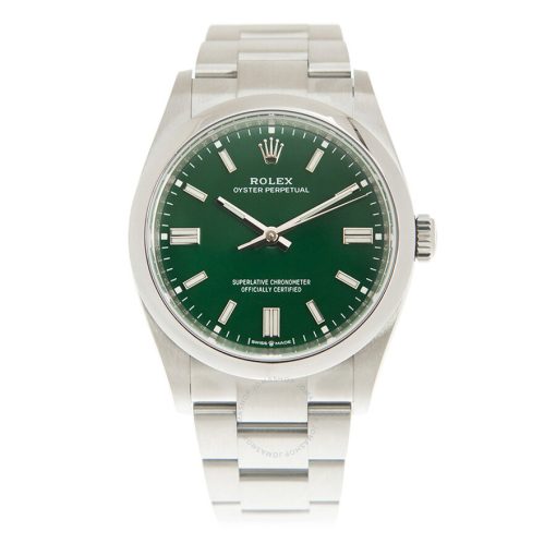ROLEX  Oyster Perpetual Automatic Chronometer Green Dial Men’s Watch Item No. 126000GNSO