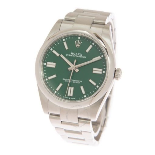 ROLEX  Oyster Perpetual 41 Automatic Green Dial Men’s Watch Item No. 124300GNSO