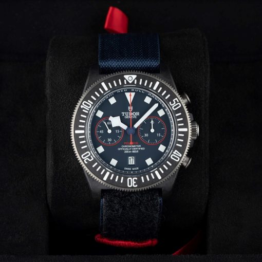 TUDOR Pelagos FXD Chronograph Alinghi Red Bull Racing Edition Automatic Chronometer Blue Dial Men’s Watch Item No. M25807KN-0001