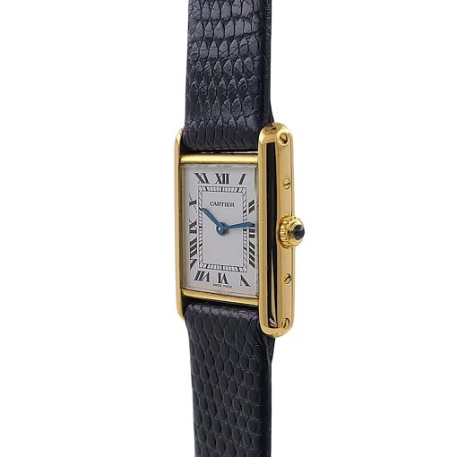 Cartier Tank Louis Cartier Medium MM Classic Railway 866001