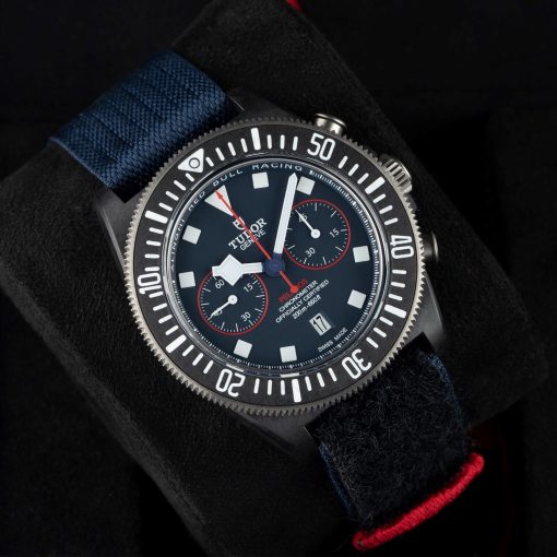 TUDOR Pelagos FXD Chronograph Alinghi Red Bull Racing Edition Automatic Chronometer Blue Dial Men’s Watch Item No. M25807KN-0001