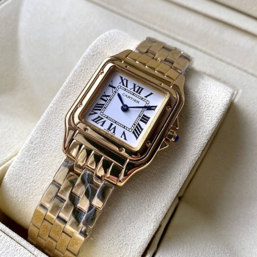 CARTIER Panthere Small Quartz Silver Dial Ladies Watch Item No. WGPN0038