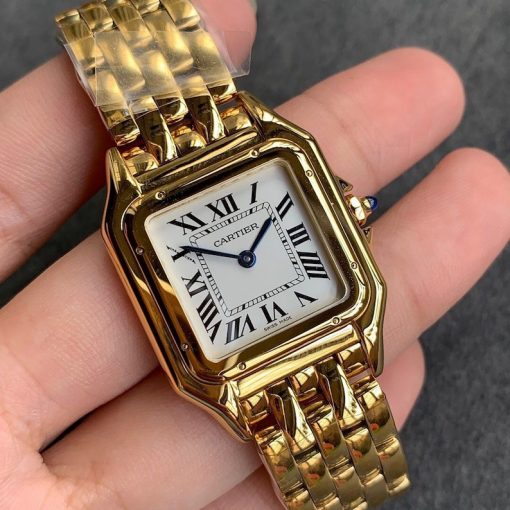 CARTIER Panthere Small Quartz Silver Dial Ladies Watch Item No. WGPN0038