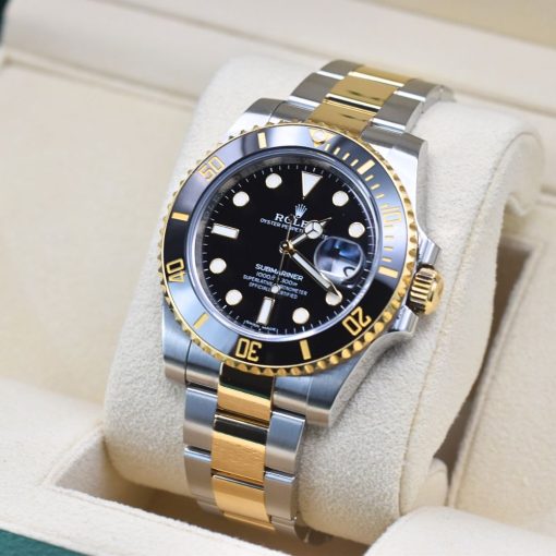 Rolex Submariner Date Men’s Watch Yellow Gold Plated And Stainless Steel Black Dial 116613LN 40mm