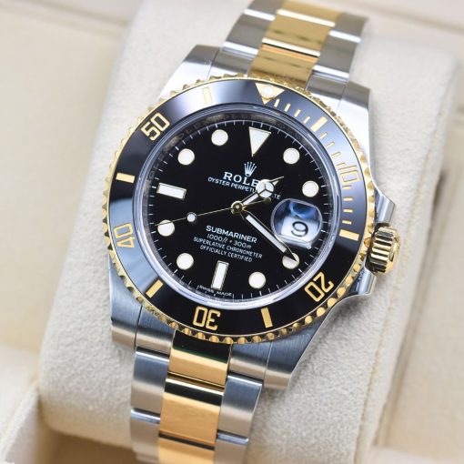 Rolex Submariner Date Men’s Watch Yellow Gold Plated And Stainless Steel Black Dial 116613LN 40mm