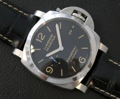 Panerai Luminor Marina 1950 Black Dial Strap Men’s Watch 44mm PAM01312