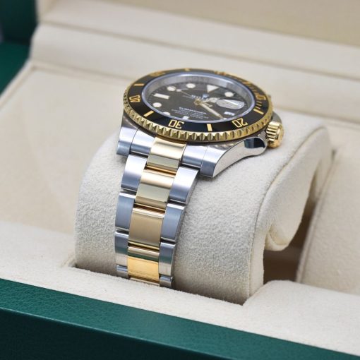 Rolex Submariner Date Men’s Watch Yellow Gold Plated And Stainless Steel Black Dial 116613LN 40mm