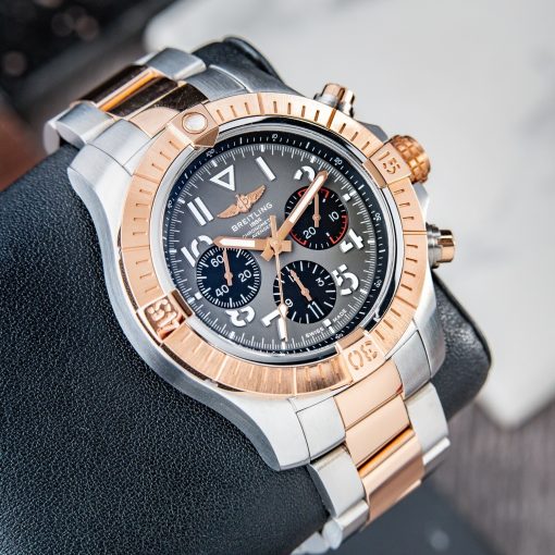 Breitling Avenger B01 45 Two Tone Rose Gold Plated Grey UB01821A1B1U1