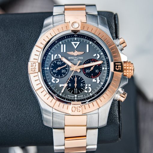 Breitling Avenger B01 45 Two Tone Rose Gold Plated Grey UB01821A1B1U1