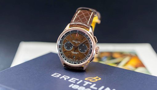 Breitling RB01181A1Q1X1 Premier B01 Chronograph 42 Bentley Centenary Limited Edition, 18k Red Gold Brown dial