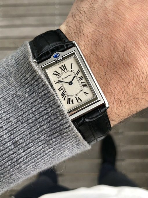 Cartier Tank Basculante 2390 Mecanique Black Watch