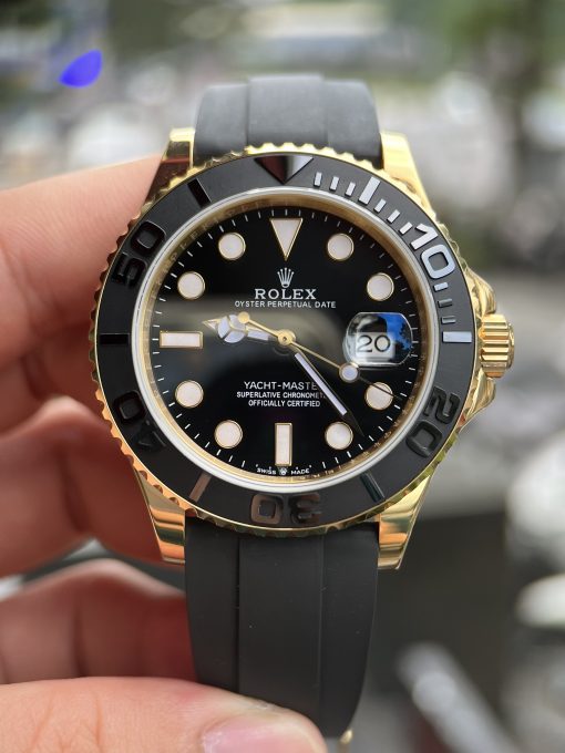 Rolex Yacht Master 226658 Yellow Gold Plated Black Dial Men’s Watch 42mm