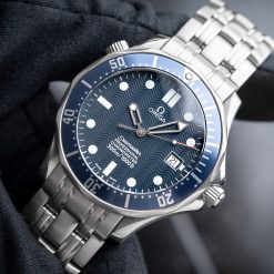 OMEGA Seamaster Date Blue Stainless Steel James Bond 2531.80