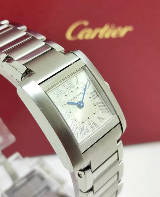 CARTIER Tank Francaise Quartz Silver Dial Ladies Watch Item No. WSTA0065