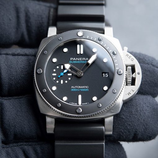 Panerai Luminor Submersible Black Dial Ceramic Bezel Steel Diver Pam683