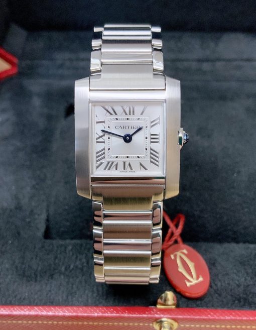 CARTIER Tank Francaise Quartz Silver Dial Ladies Watch Item No. WSTA0065