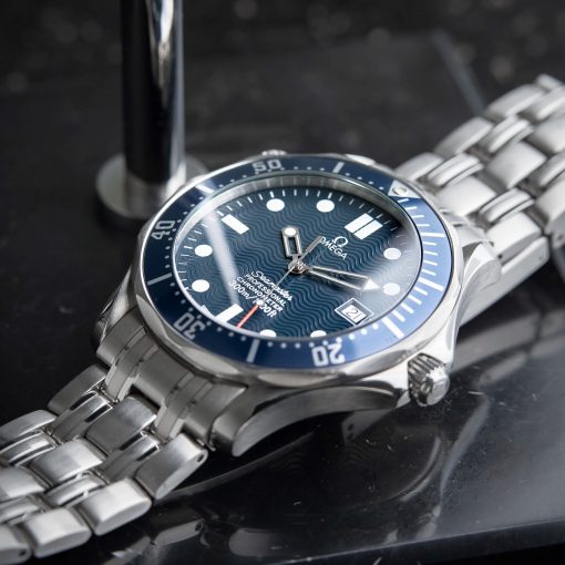 OMEGA Seamaster Date Blue Stainless Steel James Bond 2531.80