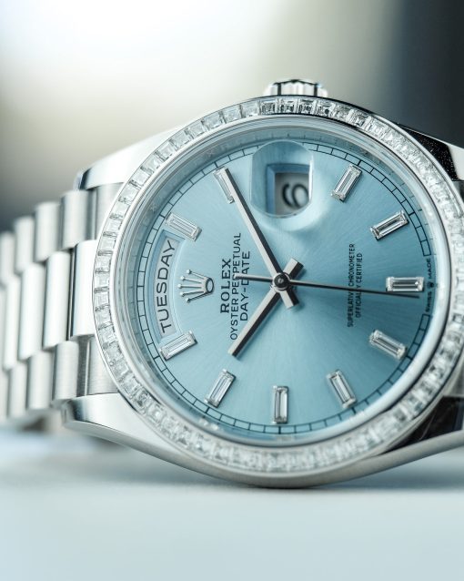 Rolex Day-Date Ice Blue ‘Baguette Dial’ 128396TBR 36mm