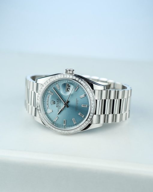 Rolex Day-Date Ice Blue ‘Baguette Dial’ 128396TBR 36mm