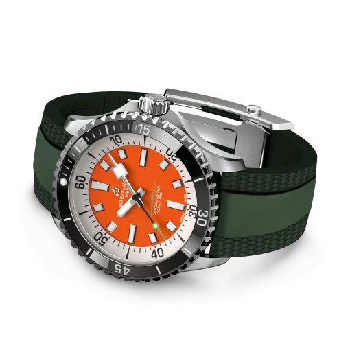 Breitling Superocean 42 Kelly Slater A173751A1O1S1 Orange Dial Men’s Watch