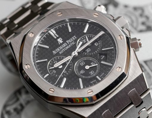 AUDEMARS PIGUET Royal Oak50th Anniversary Chronograph Automatic Black Dial Men’s Watch Item No. 26240ST.OO.1320ST.02